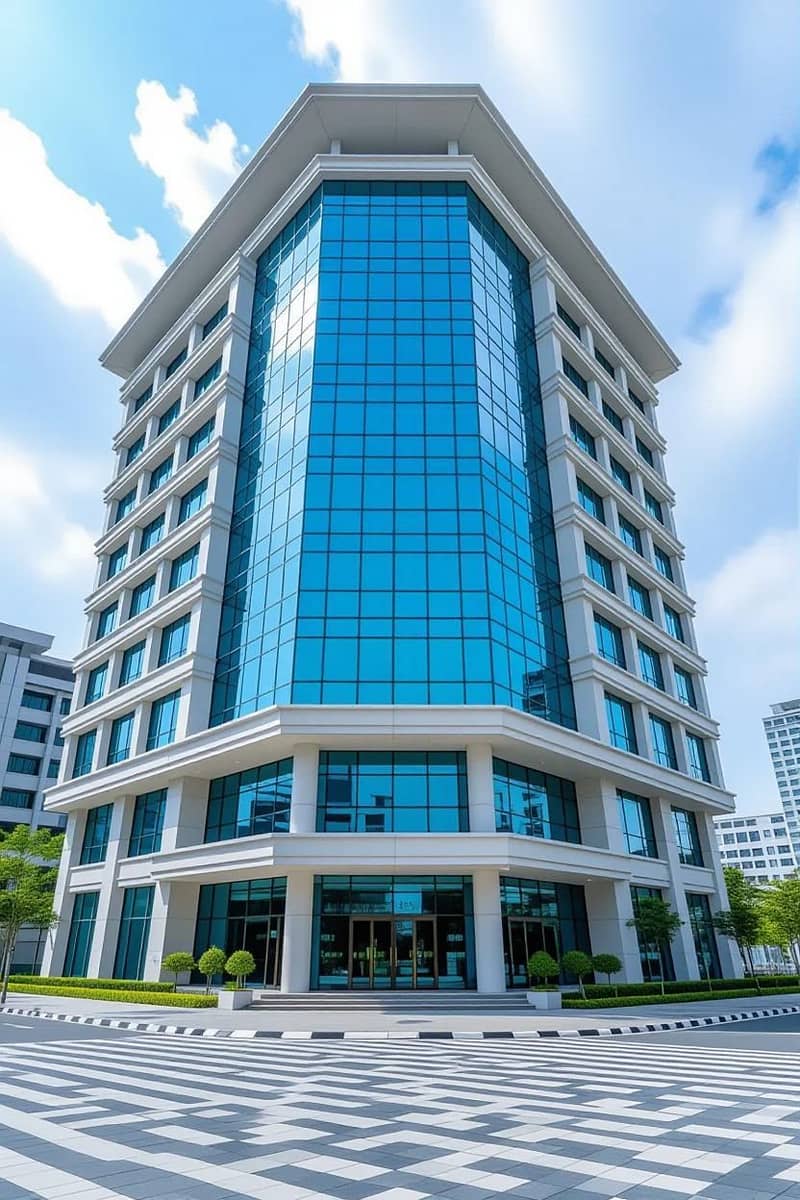 Acp wall cladding, Aluminium Composite Panel, Front Elevation 8