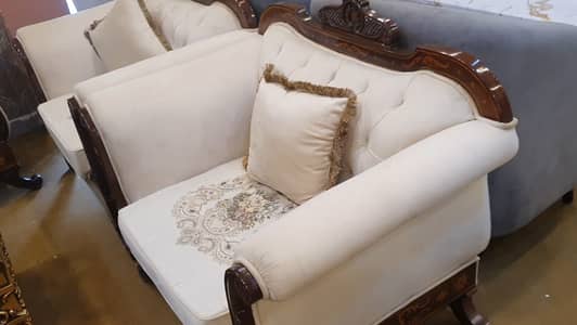 7 seater sofa set with master cushions.