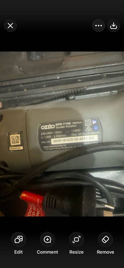 Ozito SPR-7100, 180mm Sander/Polisher, 1100W