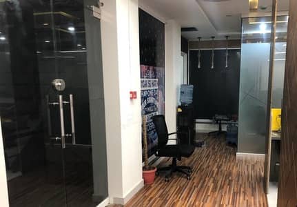DHA Phase 6 Main Boulevard 4 Marla Office Semi Furnished Available For Rent In Very Reasonable Rent
