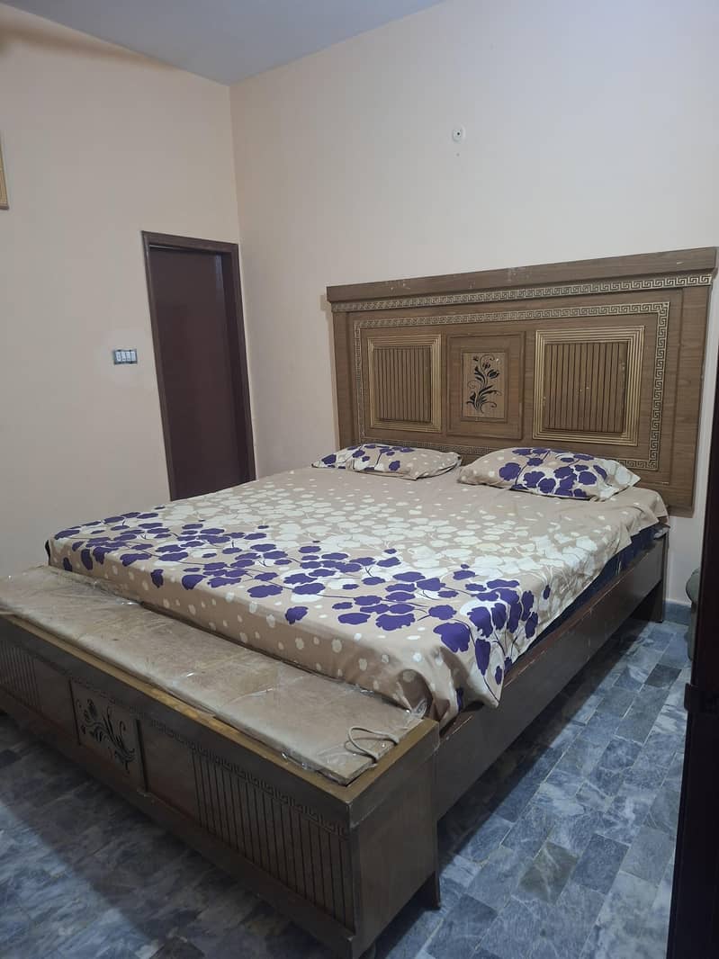 Modern Wooden Bed Set – Stylish & Elegant Design 0