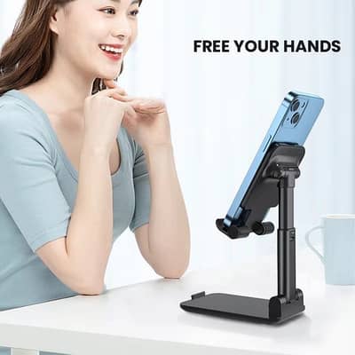 Adjustable Mobile Phone Stand. Foldable Desktop Holder