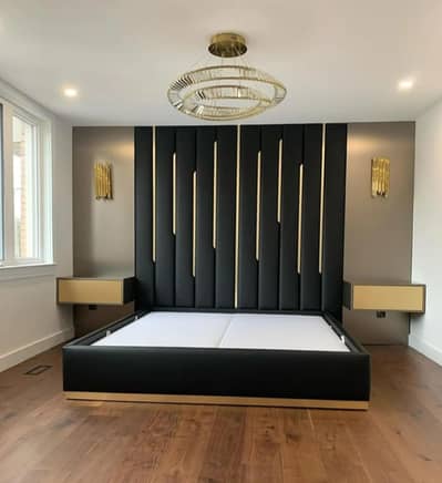 high quality bed wall design