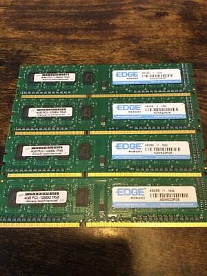 DDR3 16Gb Ram 1x4sticks Available 1600 MHz