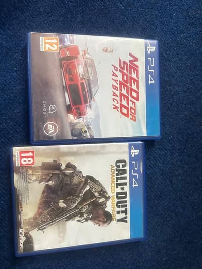 NFS PAYBACK, COF ADVENTURE WARFARE PS4 GAMES