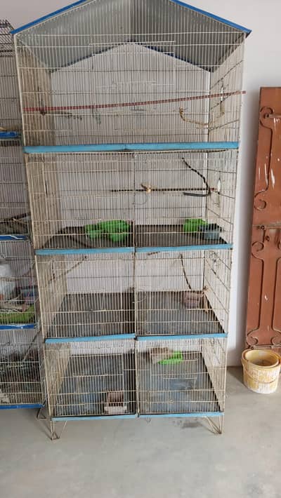7 portion cage, galvanized wire rust proof heavy weight