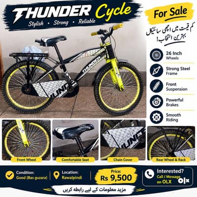 Thunder  Cycle For Sale – Good Condition – Rawalpindi