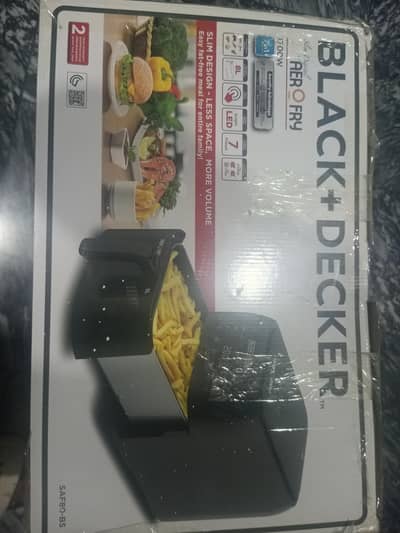 Black and Decker Air Fryer Brand New  Just 1 Time Use For Checking