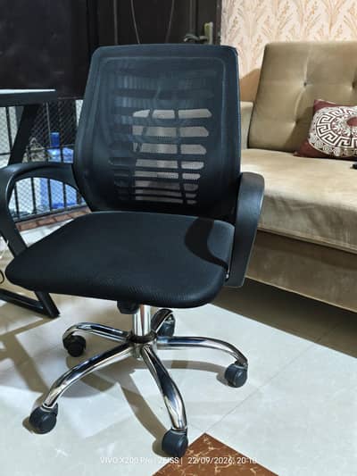 Office Chair (New Back and Wheels installed)