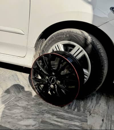 Alloy Rim Light weight Japanese 15inches installed in Honda city