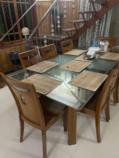 8 Seater Dining Table with Chairs