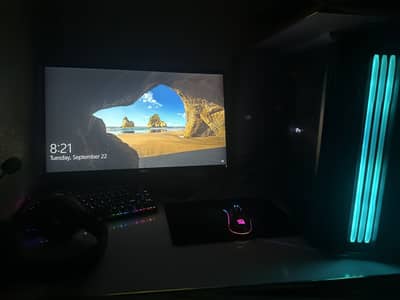 Gaming pc with premium accessories (plz contact on 003375190919)