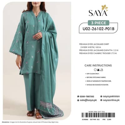 Ladies Unstitched Premium Jacquard