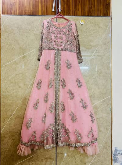 Peach pink Bridal Maxi