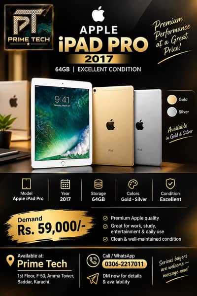 Apple iPad Pro 2017 64GB | Gold/Silver | Best Condition