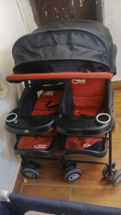 Baby Double Pram