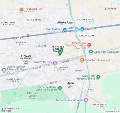 Top Location Ground Level Near Canal Plot For Sale