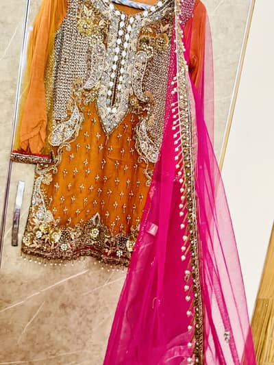 Mehndi garara heavy 3 pcs set
