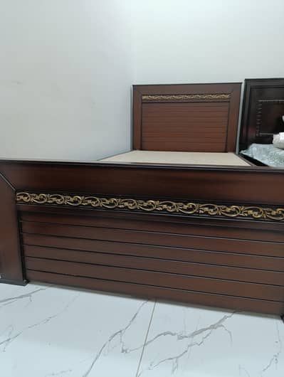Single bed wooden bed