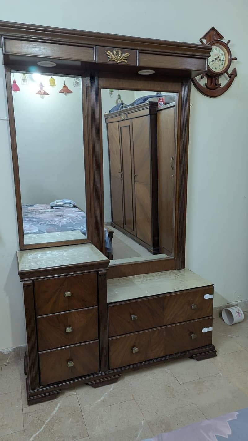 Walnut Wood Dressing Table 0
