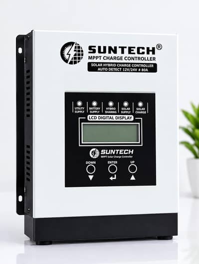 SUNTECH 80A MPPT Solar charge controller 12V/24V Auto Detec Hybrid