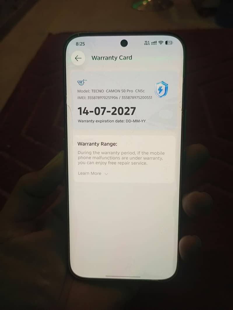 Tecno Camon 50 pro 10/10 1