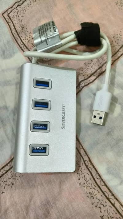 Silvercrest 4-Port USB 3.0 Hub – Premium Aluminium Body