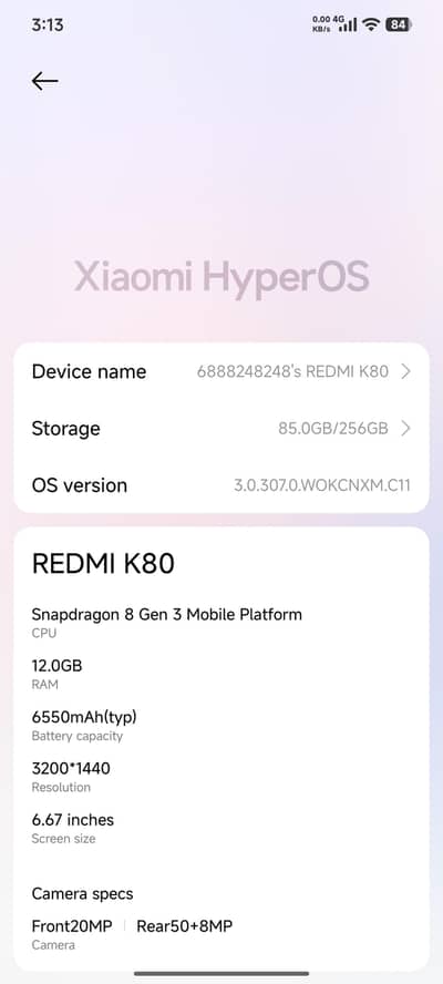 Xiaomi Redmi K80