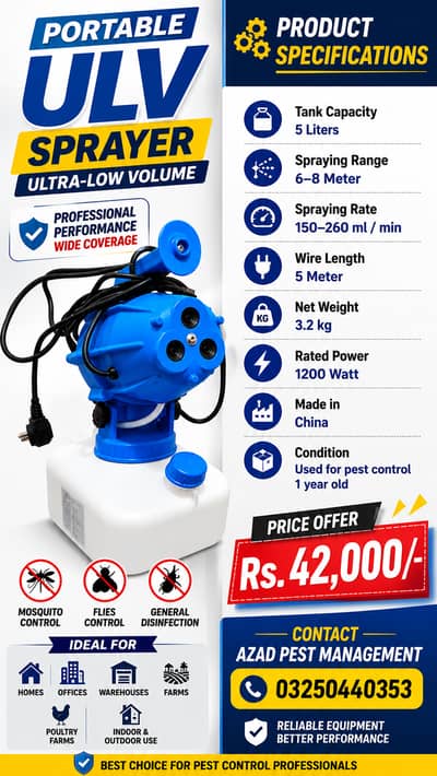 ULV Ultra Low Volume Misting Machine for Sale
