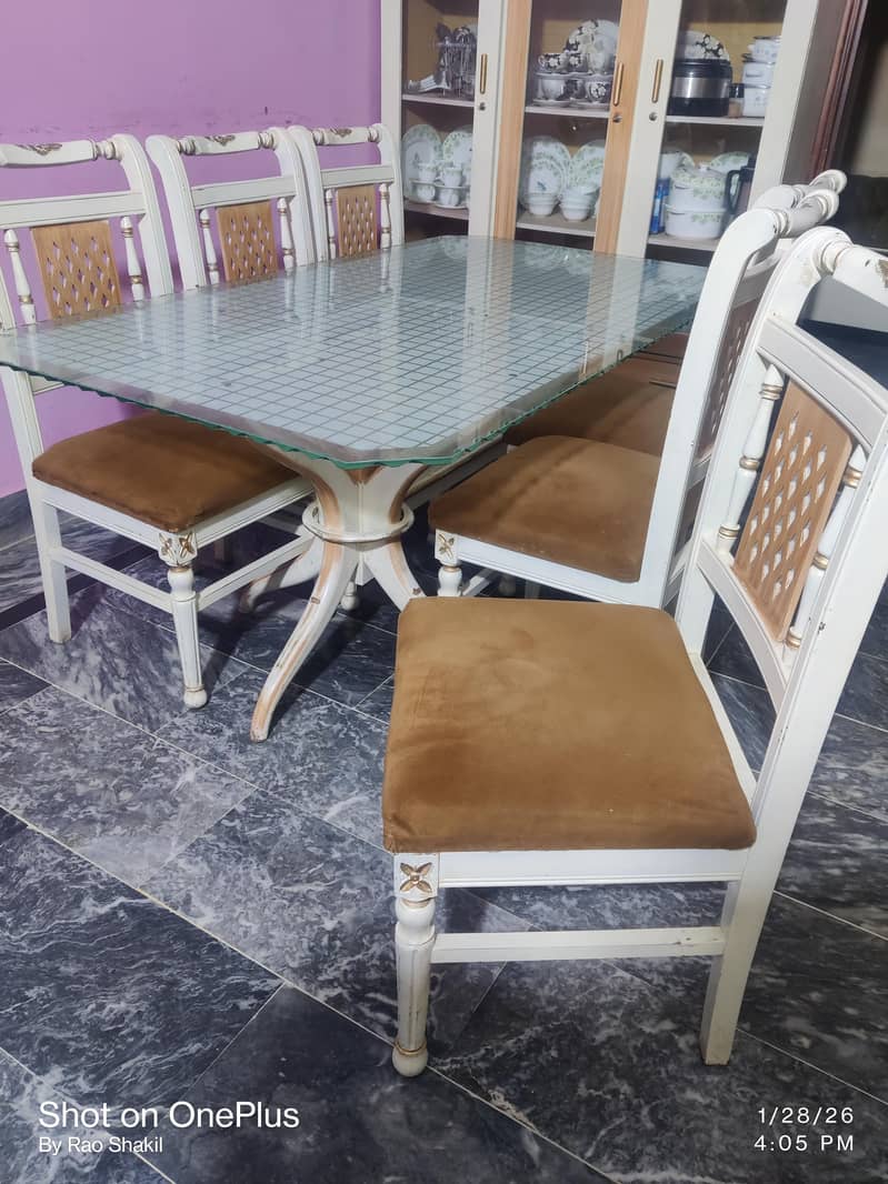 Dining table with 6 Chairs set 5