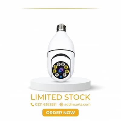 Wireless Camera Bulb | WiFi Security Camera | 360° Panoramic View