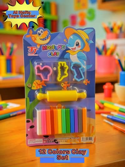 12 colors modelling cly set for kids
