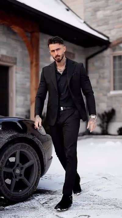 black pent coat