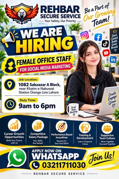 female staf required markitng032117110