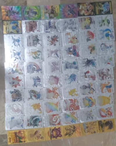 pokemon cards lot 60 pcs silver golden rainbow Toy cards non orignal
