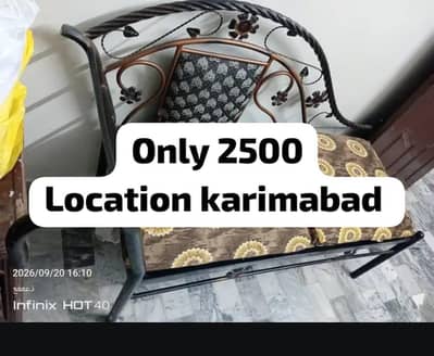 iron sofa and wooden jhoola very cheap price