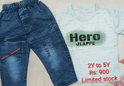 Boys tea shirt and Jeans in just 900