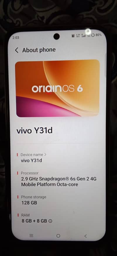 vivo y31d 8 128gb