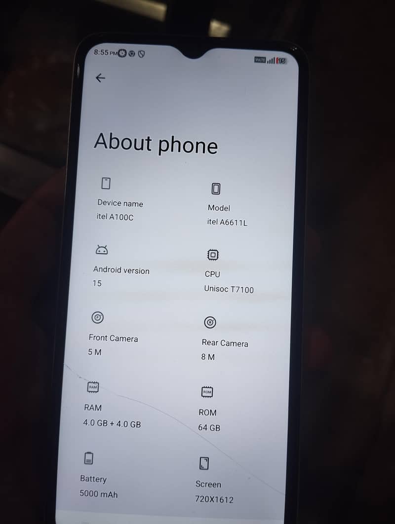 itel A100C 5