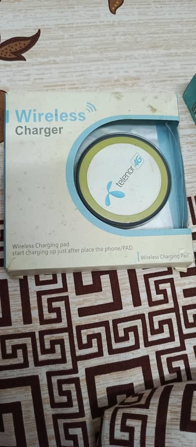 Wireless Charging Pad / Telenor 4G Branded Fast Wireless Charger