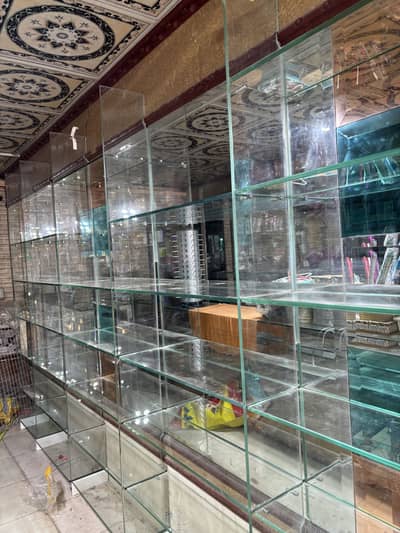 Glass 12 mm shelves racks