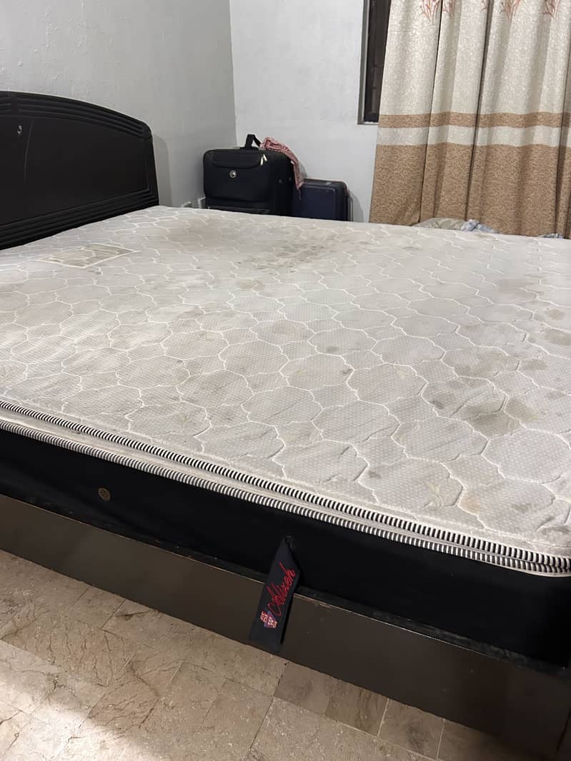 Bed with two side tables and mattress 14