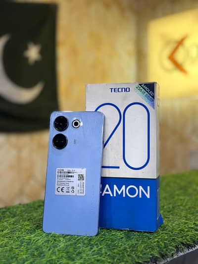 Tecno Camon 20 8GB Ram 256GB Storage With Box & Charger
