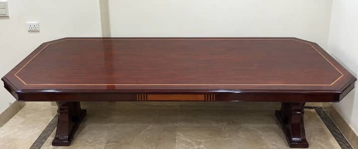Solid Wood Dining Table | Premium Polish Finish