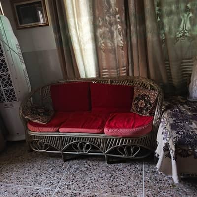 cane sofa set and couch