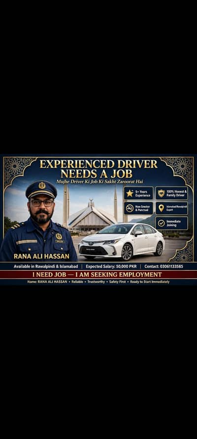 LTV license holder in Rawalpindi/Islamabad Rana Ali Hassan