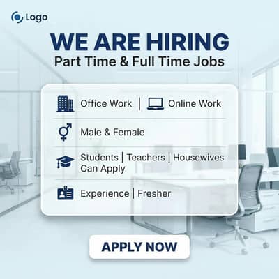 office & online work jobs available _Male/Female (Lahore