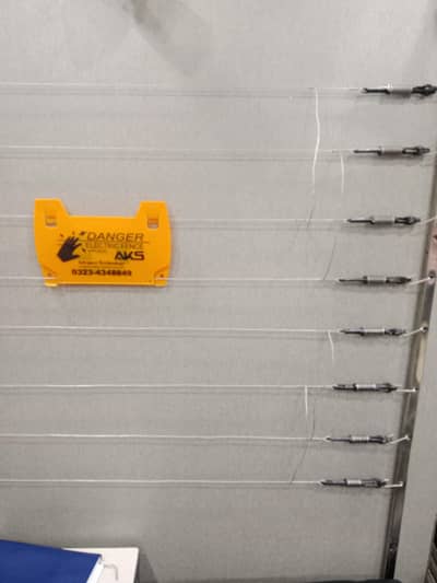 Electric fence installation