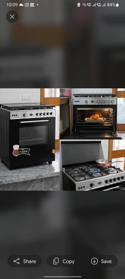 Canon Gas Cooking Range with Oven (5-Burner / Glass Top)