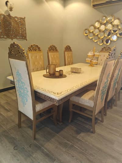 8 chair luxury Dining table